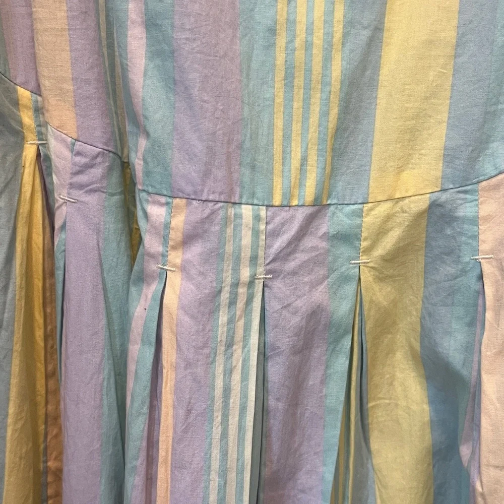 NWT Free People Primavera Striped Midi Dress in Pastel